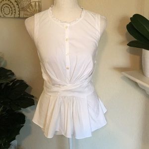 Rebecca Taylor White Cotton Top
